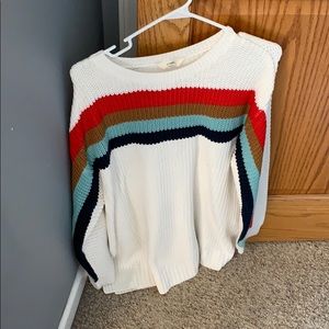 Multicolored sweater size 1x terra sky